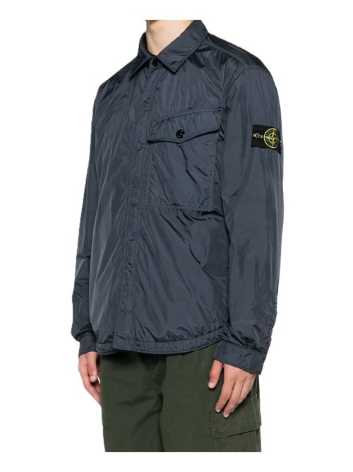 Stone Island Crinkle Reps R-NY Overshirt navy Stone Island | K2S15Q100006S0A23V0020 NAVY BLUE